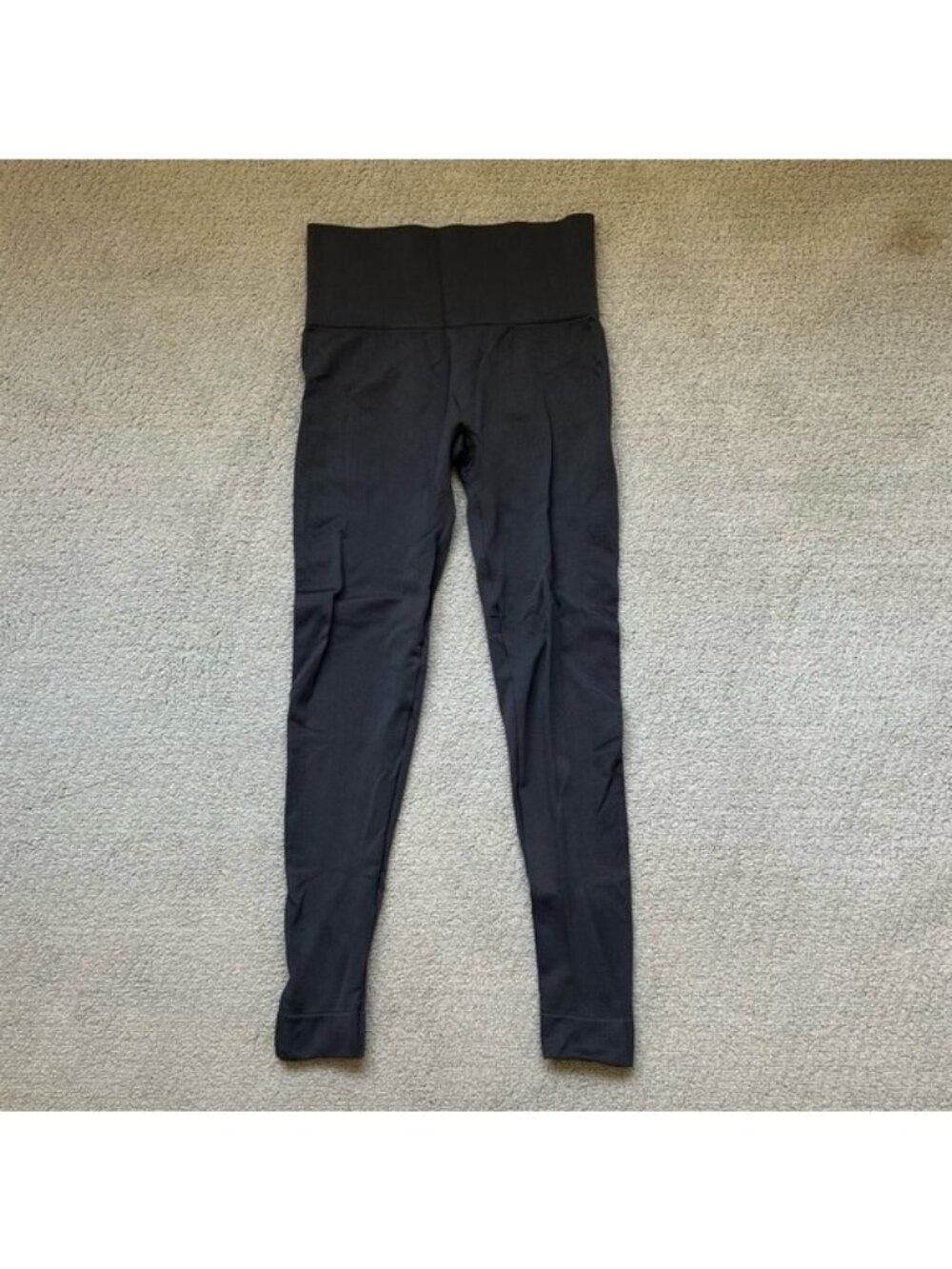 SETACTIVE Women’s Leggings Dark Grey Ribbed Sculptflex Size Small